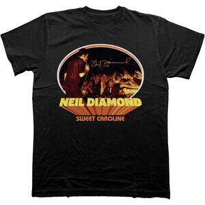 Neil Diamond Sweet Caroline Oval Vintage Music Fan Shirt 93